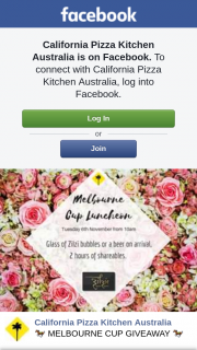California Pizza Kitchen Hillarys – Win 2 Tickets to Our Melbourne Cup Luncheon at Cpk (prize valued at $100)