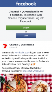 Channel 7 Qld – Win a Double Pass to Brisbane’s Italian Festival Next Sunday (prize valued at $100)