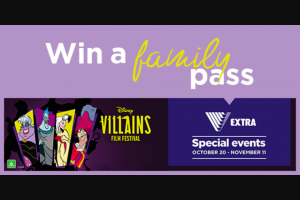 ChilliFM – Win a Family Pass (4x Admissions) to See Any One of The Classic Disney Villains In The Little Mermaid