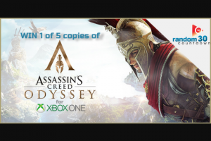 ChilliFM – Win 1 of 5 Copies of Assassin’s Creed Odyssey for Xbox One Enter Now Assassin’s Creed Odyssey Is Out Now on Xbox One (prize valued at $345)