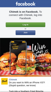 Chimek Chicken – Win an Iphone Xs