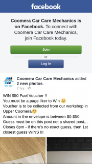 Coomera car care mechanics – Win $50 Fuel Voucher (prize valued at $50)