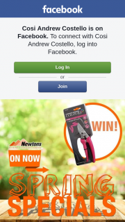 Cosi Andrew Costello – Win an Awesome Pair of Gardening Secateurs??