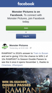 Cult of Monster – Win 1 of 10x Rampant In-Season Double Passes to See The It Once It Opens November 1 Thanks to Cineasia (prize valued at $400)