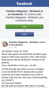 Families Magazine – to One Lucky Person