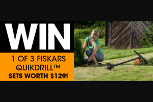 Gardening Australia – Will Receive a Fiskars Quickdrill Set Worth $129. (prize valued at $387)