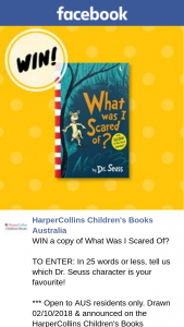HarperCollins Children’s Books – Win a Copy of What Was I Scared Of