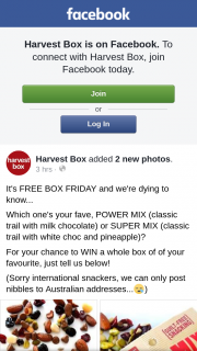 Harvest Box – Win a Whole Box of Of Your Favourite