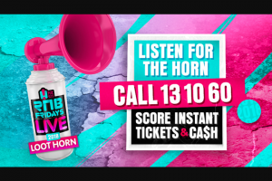 hit92.9 – Win a Double Pass a Cheeky $100 Cash to Line Your Pockets (prize valued at $25,344)