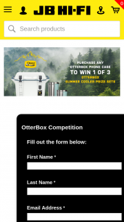 JB HiFi – Win 1 of 3 Otterbox Summer Cooler Prize Sets (prize valued at $1,935)
