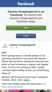 Kawana Shoppingworld – 5 X Double Passes to Our Upcoming Festival of You Event With Wendy Gilroy