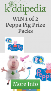 Kiddipedia – Win 1 of 2 Peppa Pig Prize Packs