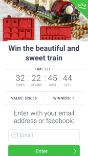 Kitchen Magician – Win The Beautiful and Sweet Train (prize valued at $27)