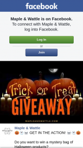 Maple & Wattle – Win a Mystery Bag of Halloween Products