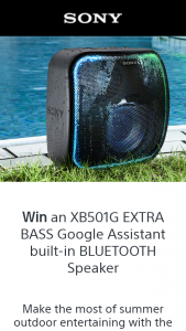 MySony – an Xb501g Extra Bass Google Assistant Built-In Bluetooth Speaker to One Lucky Mysony Member