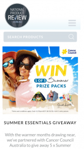 National Product Review – 5 X Summer Essentials Packs to Help Raise Awareness and Spread The Word About Staying Sun Safe this Summer