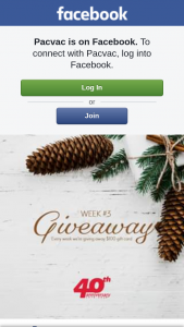 PACVAC – a $100 Gift Card Every Week Until Christmas (prize valued at $1,000)