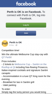 Perth is Ok – Win The Ultimate Melbourne Cup Stay-Cay With Qt Perth