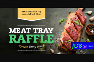 Radio 7hofm TAS – a Weekly $100 Meat Tray (prize valued at $1)