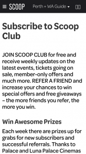 Scoop – Win One of The Following Prizes