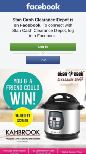 Stan Cash Clearance – Win this Awesome Kambrook Pressure Express Digital Multi Cooker Worth $123