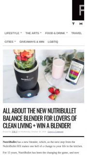 The F – Win a Blender (prize valued at $279)