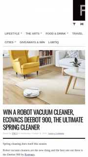 The F – Win a Robot Vacuum Cleaner