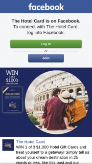 The Hotel Card – Win 1 of 3 $1000 Hotel Gift Cards and Treat Yourself to a Getaway