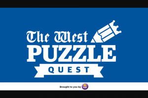 The West Puzzle Quest 16 – Competition (prize valued at $1,000)