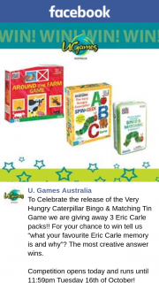 U Games Australia – 3 Eric Carle Packs