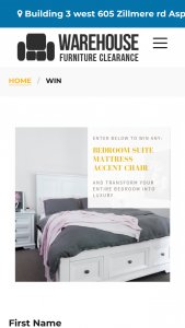 Warehouse Furniture Clearance – Win Your Dream Bedroom With this Package
