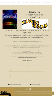 Win a Family Passes to Silvers Circus (prize valued at $180)