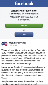 Wizard Pharmacy – Win a Prize Pack Valued at Over $100. (prize valued at $100)