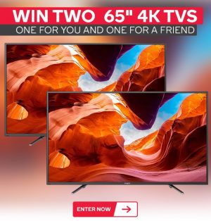 Kogan Australia – Win Two 65″ 4K TVs (one for you and one for a friend) valued at $849 each