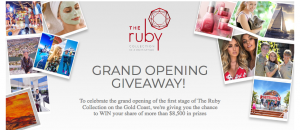 The Ruby Collection Gold Coast – Grand Opening – Win many prizes including 5-night stay in a 2-bedroom apartment plus $500 dining valued at $3,680 (total prizes valued at $8,500)