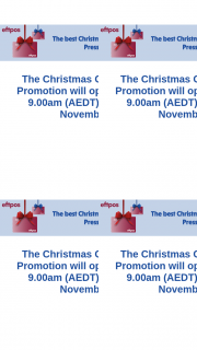 Eftpos Christmas promotion CHQ – Win 1 of 6 X $1000 Prepaid Eftpos Cards (prize valued at $11,000)