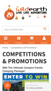 FB – Win a Zempire Camping Equipment Ultimate Package