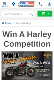 Hare and Forbes Machinery House – Win The New Harley-Davidson Iron 883. (prize valued at $16,685)