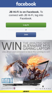 JB HiFi – Win an Amazing New Alienware M15 15.6″ Gaming Laptop (prize valued at $2,999)