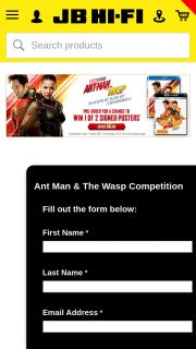 JB HiFi – Win 1 of 2 Posters Signed By Paul Rudd and Evangeline Lily (prize valued at $400)