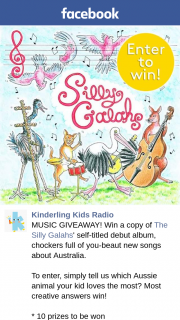 Kinderling Kids Radio – Win a Copy of The Silly Galahs’ Self-Titled Debut Album