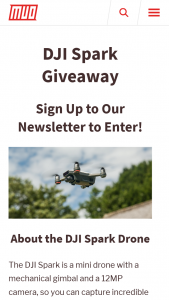 Make Use of – Win a Dji Spark Drone (prize valued at $399)