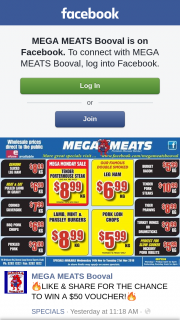 Mega Meats Booval – Win a $50 Voucher (prize valued at $50)