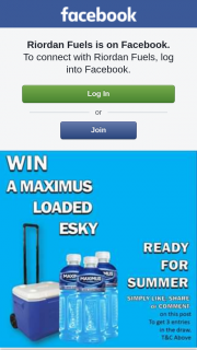 Riordan Fuels – ”win a Maximus Summer Esky and 6 X 1 Litre Maximus Drinks”