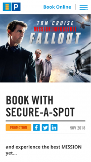 Secure Parking Book a secure-a-spot to – Win a $3366 Entertainment Pack (prize valued at $2,299)