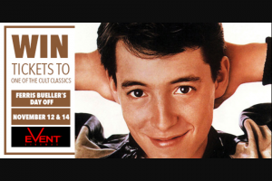 Star1027 Cairns – Win a Double Pass to Ferris Bueller’s Day Off on November 12 Or 14.