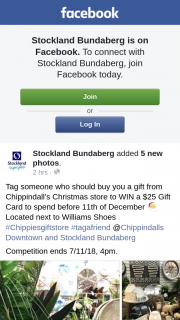 Stockland Bundaberg – Win a $25 Gift Card to Spend Before 11th of December &#127877 Located Next to Williams Shoes #chippiesgiftstore #tagafriend @chippindalls Downtown and Stockland Bundaberg (prize valued at $25)