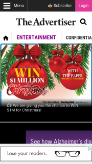 The Advertiser-Sunday Mail – Win $1 Million this Christmas (prize valued at $1,000,000)