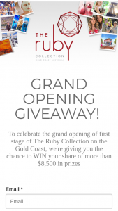 The Ruby Collection – Win Your Share of More Than $8500 In Prizes (prize valued at $8,500)