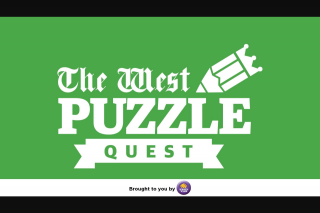 The West Puzzle Quest 30 October – Competition